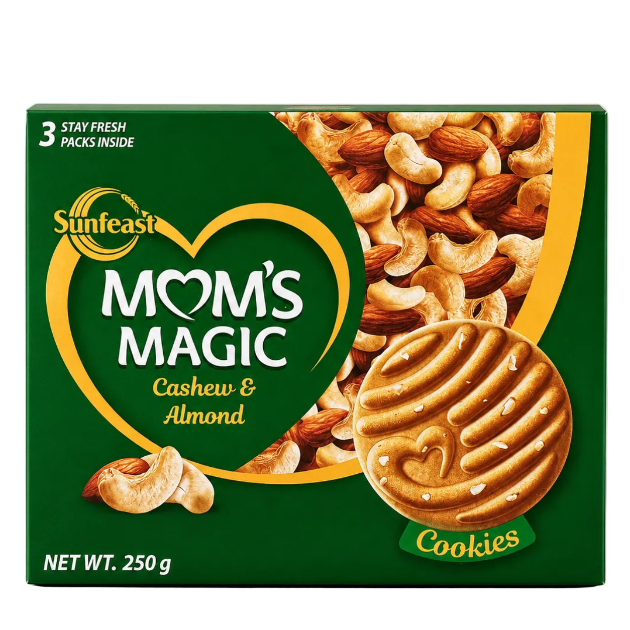 Sunfeast MOM'S MAGIC CASHEW & ALMOND 250g