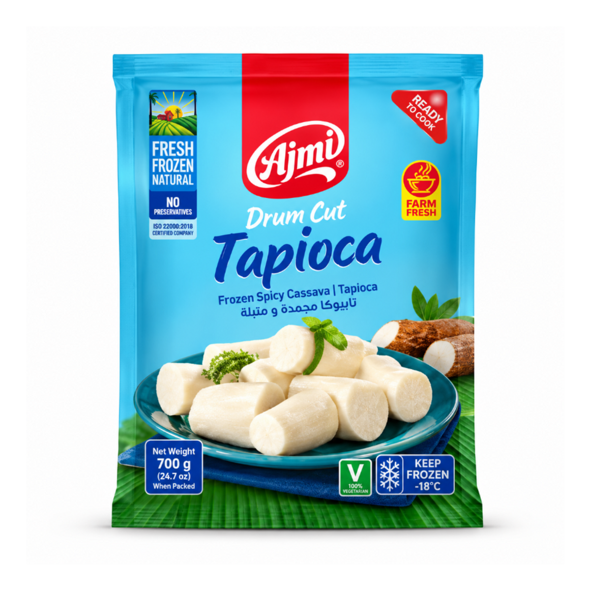 Ajmi Tapioca Drum Cut 908g