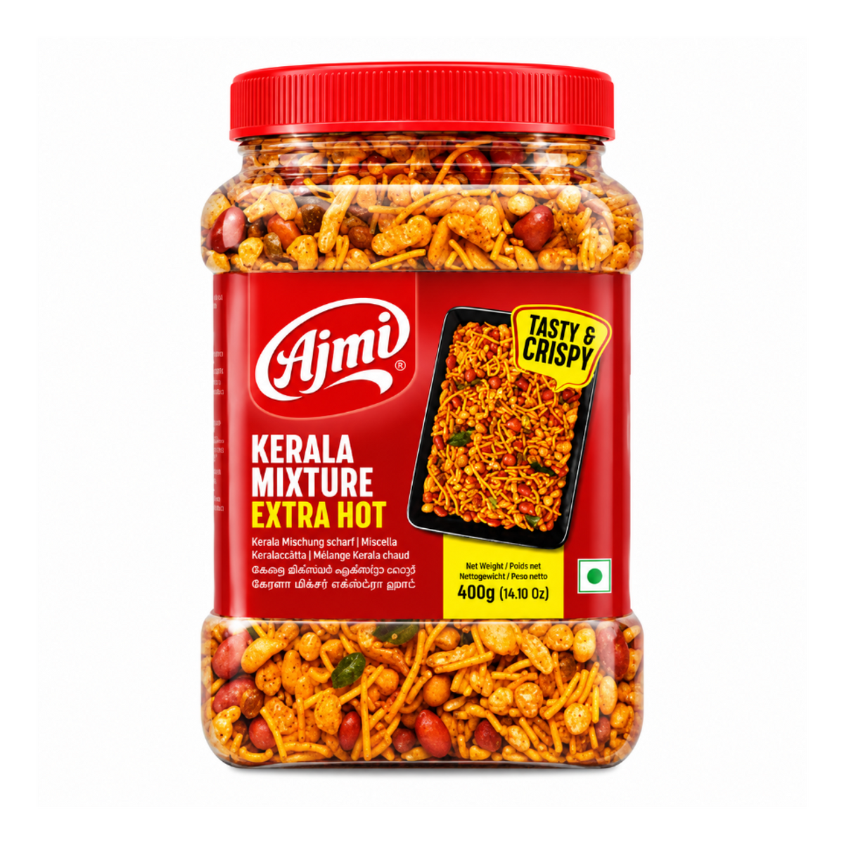 Ajmi Kerala Mixture Extra Hot Pet Jar 400g
