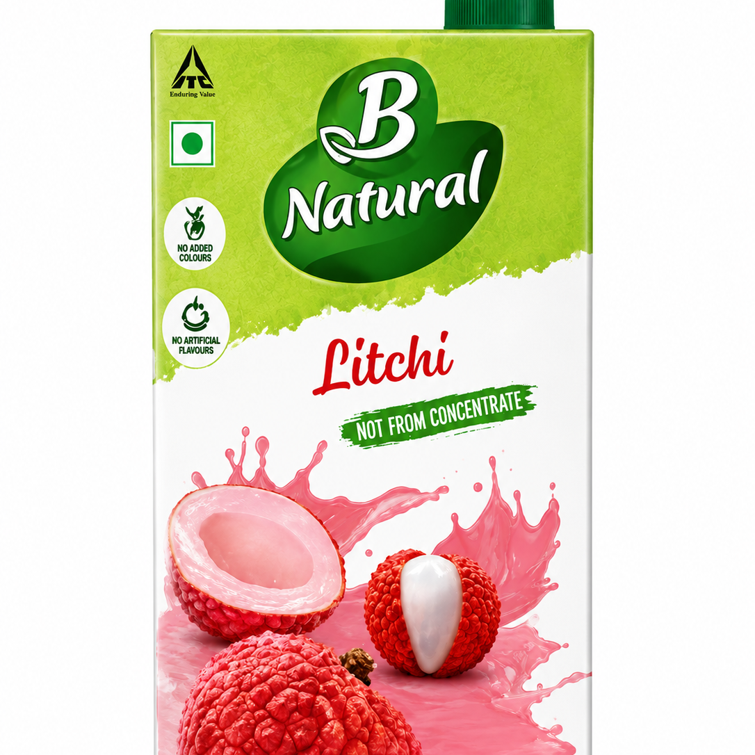 B-NATURAL LITCHI FRUIT JUICE-1L