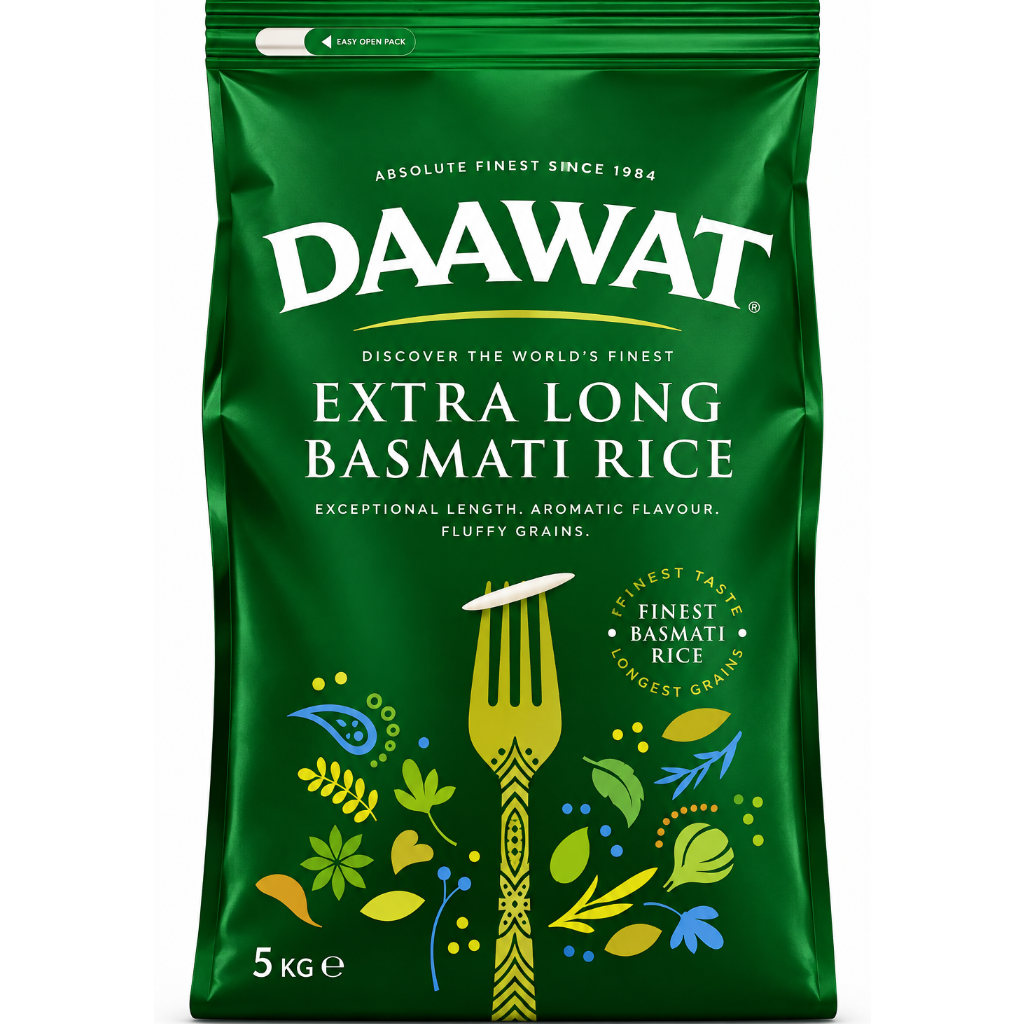 Daawat Extra Long Grain Basmati Rice 5kg