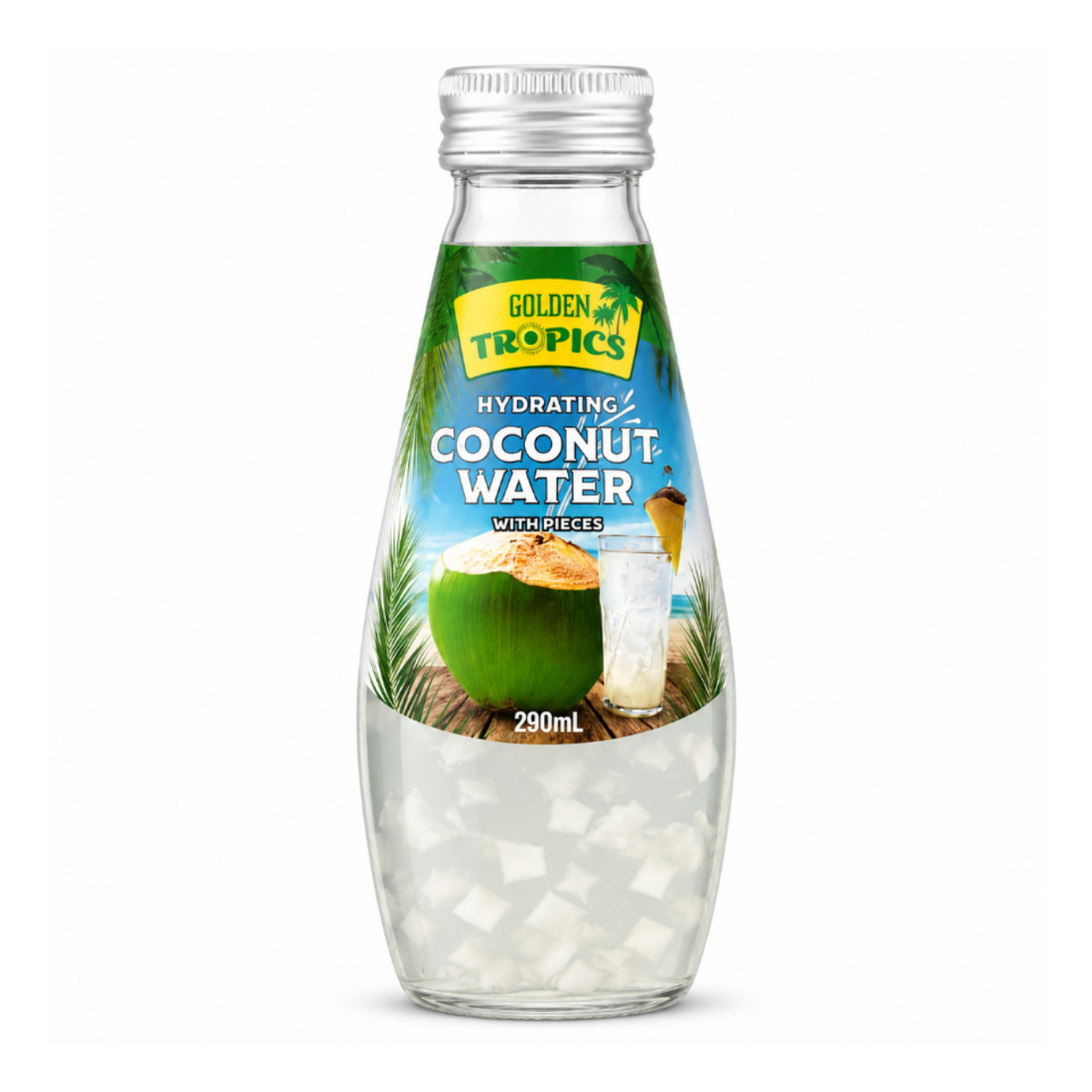 GOLDEN TROPICS COCONUT WATER WITH PIECES 290ml