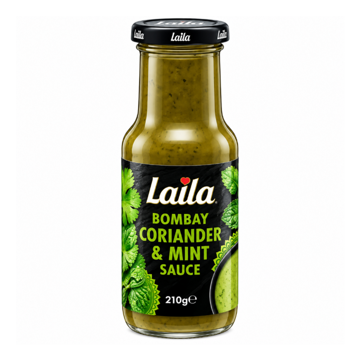 Laila Bombay Coriander & Mint Sauce 210g