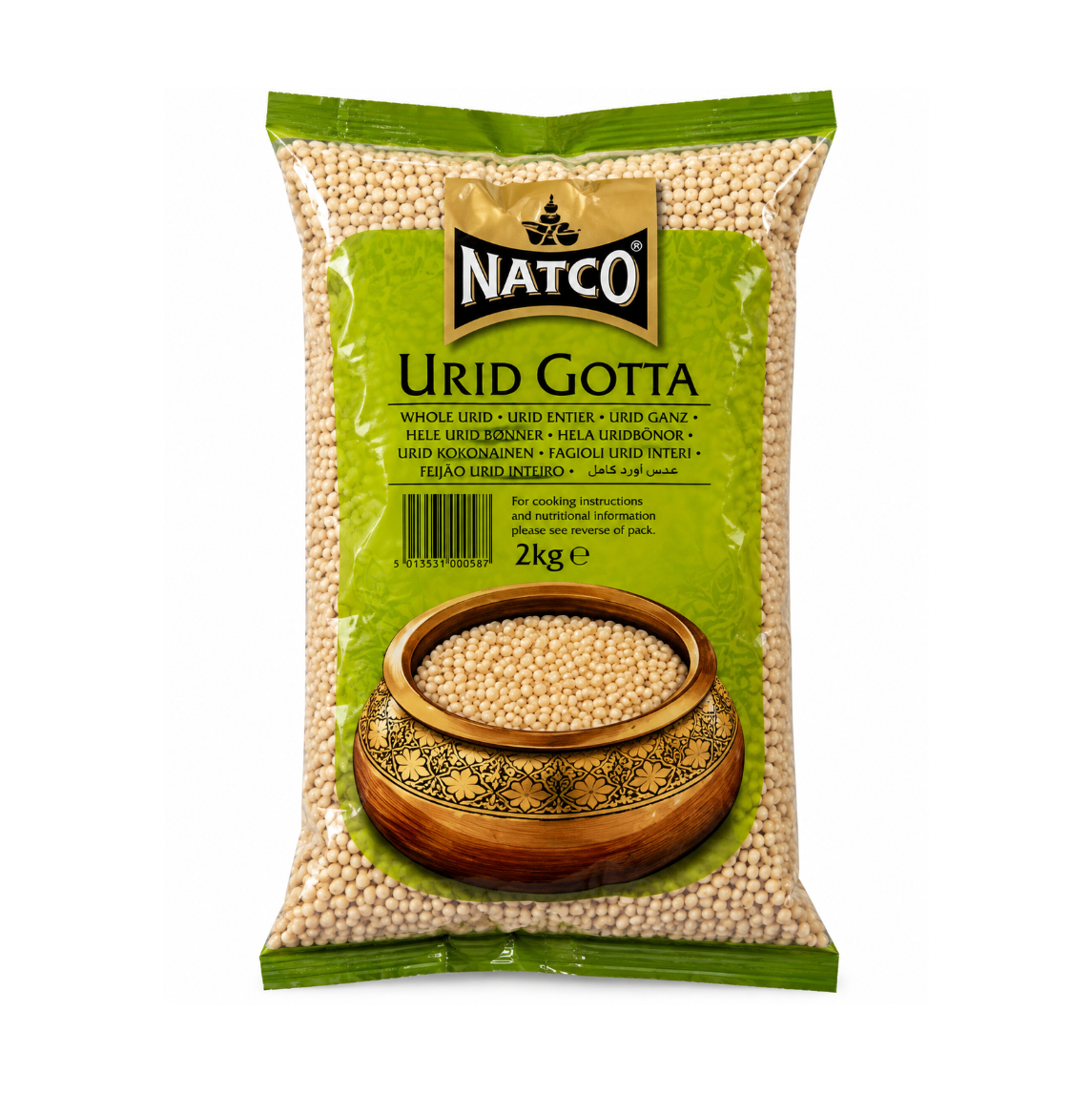 Natco Urid Gotta (Whole) 2Kg