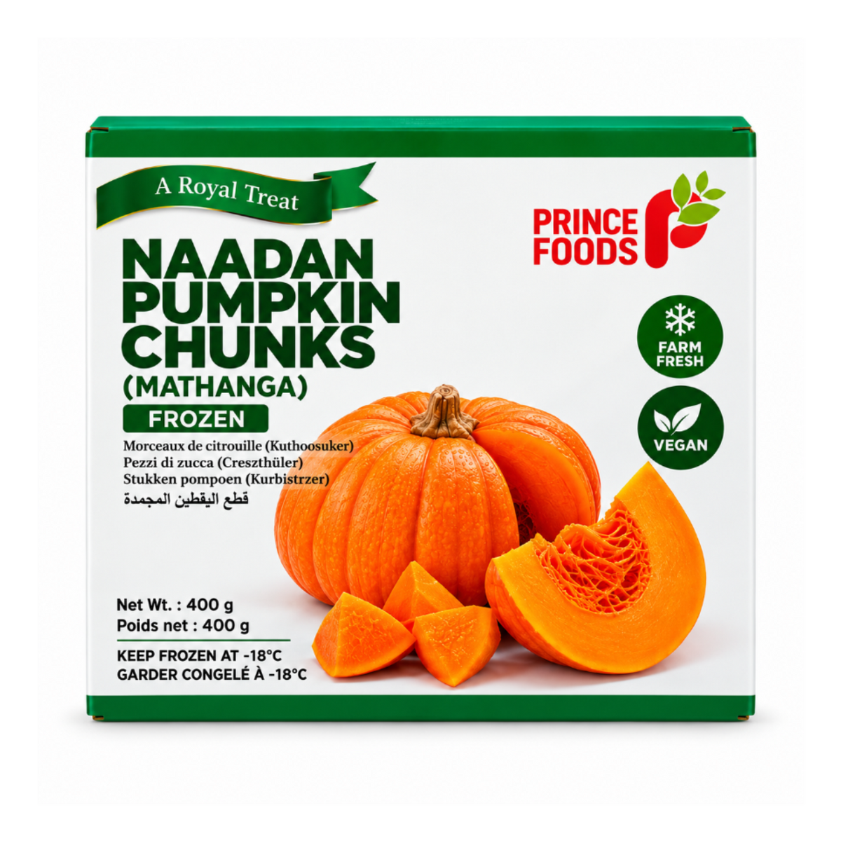 Prince Foods Nadan Pumpkin Chunks 454g