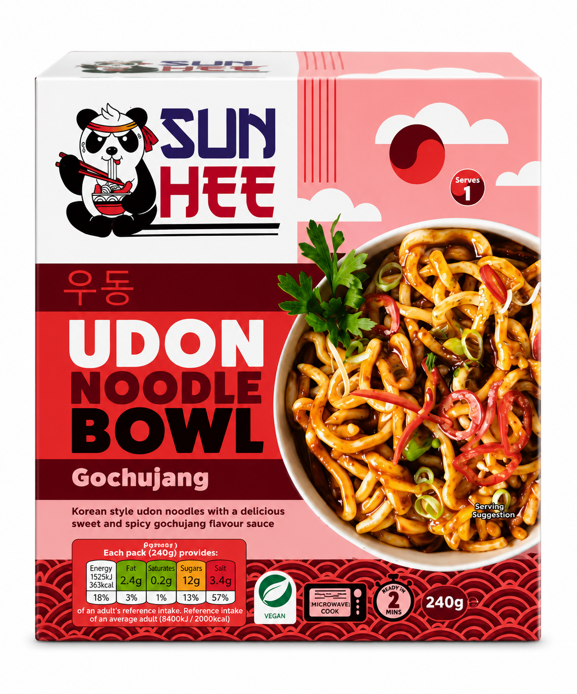 Sun Hee Gochujang Udon Bowl 240g