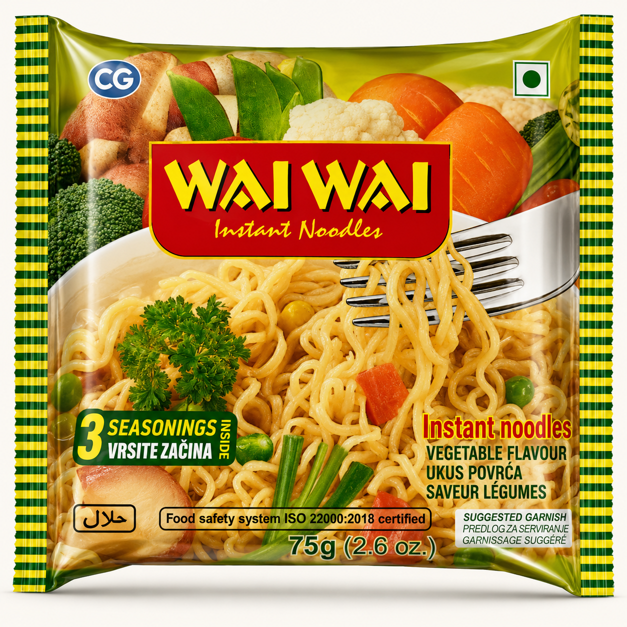 Wai Wai Chicken Noodles 75g