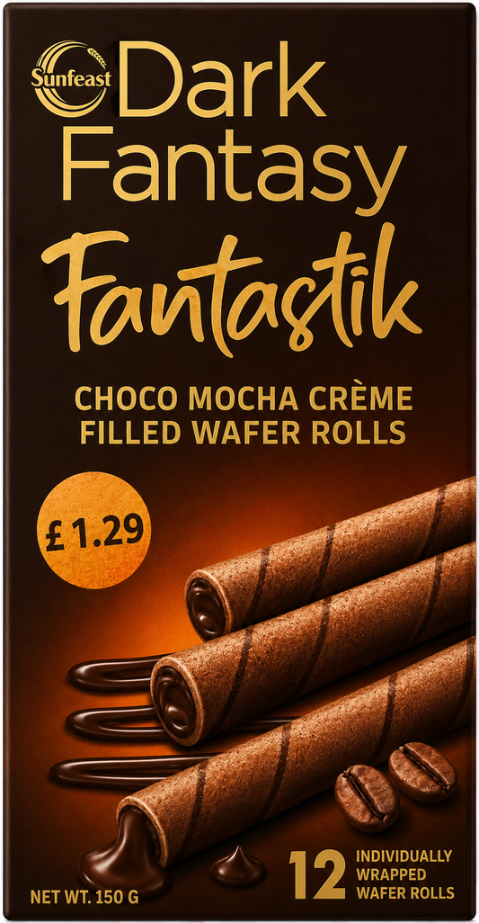 Sunfeast Dark Fantasy Choco Mocha Wafer Rolls - Fantastikk