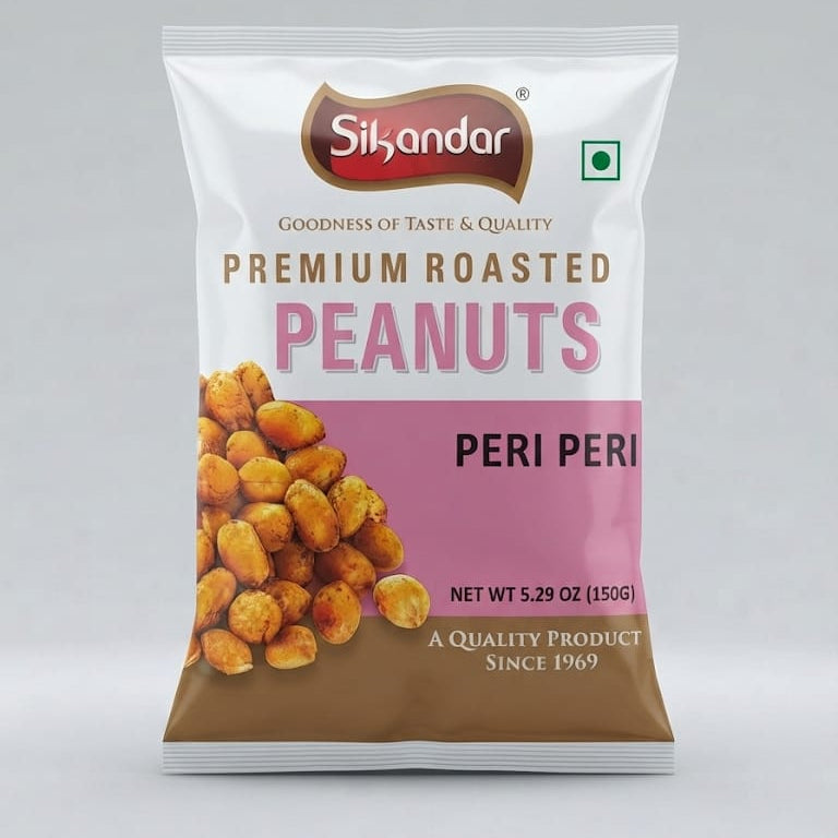 Sikander Peri Peri Roasted Peanuts 150g