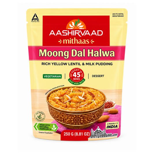 READY TO EAT-AASHIRVAAD MOONG DAAL HALWA 250g