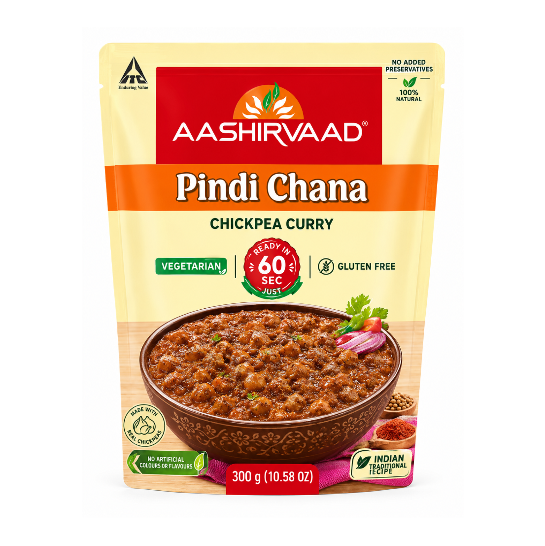 READY TO EAT-AASHIRVAAD PINDI CHANA 300g