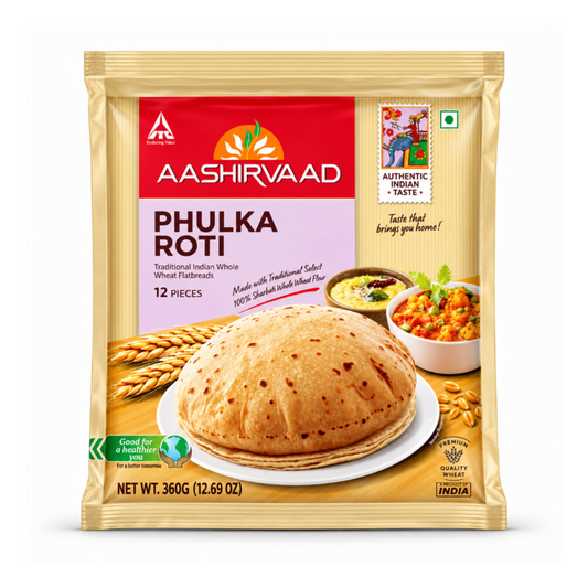 AASHIRVAAD PHULKA ROTI Frozen360g