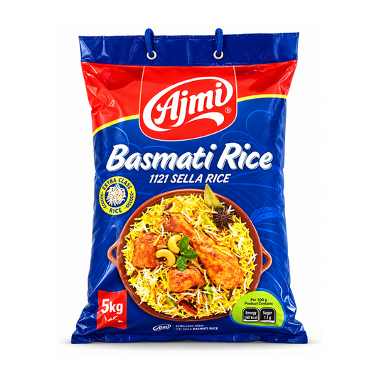 AJMI BASMATI RICE 1121 SELLA 5 KG