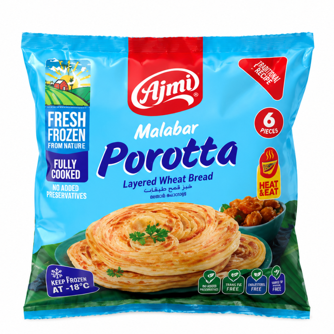 Ajmi Malabar Porotta 908g