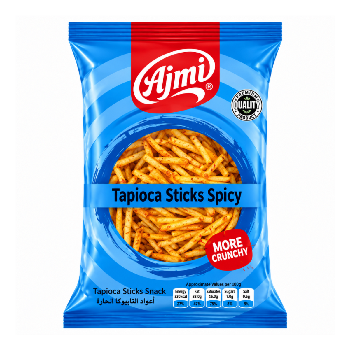 Ajmi Tapioca Sticks Spicy 200g