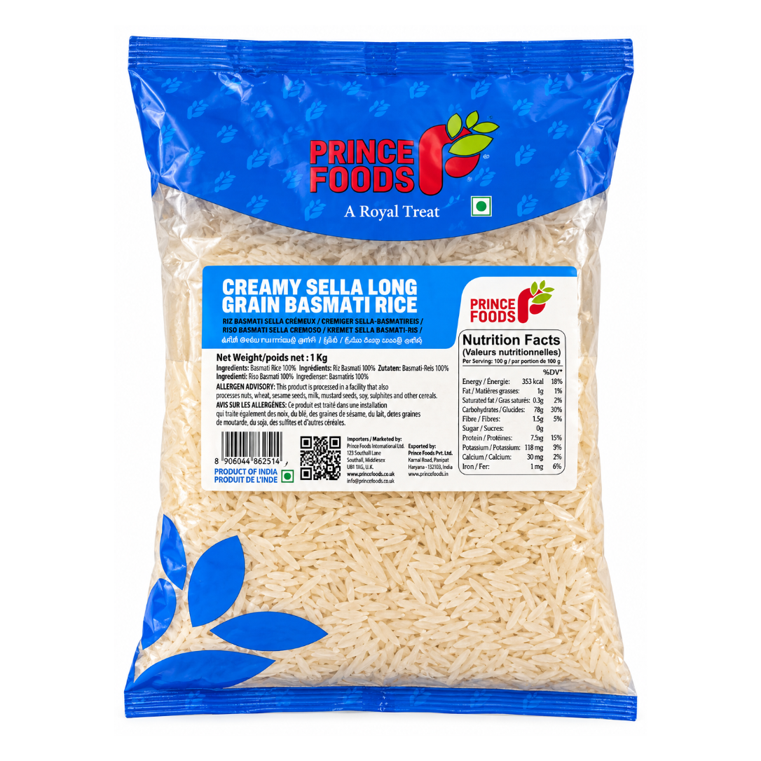 Creamy Sella Long Grain Basmati Rice 1kg