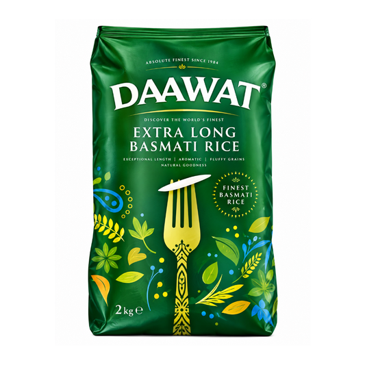 Daawat Extra Long Grain Basmati Rice 2kg