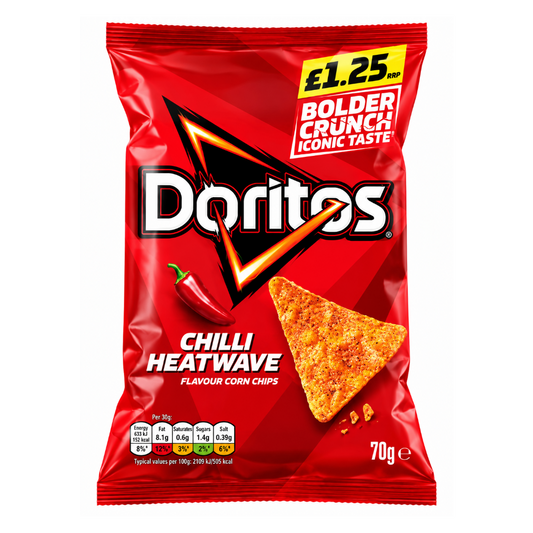 Doritos Chilli Heatwave Tortilla Chips 70g
