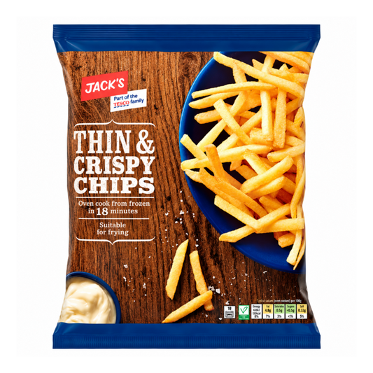 Jacks Thin & Crispy Chips 750g