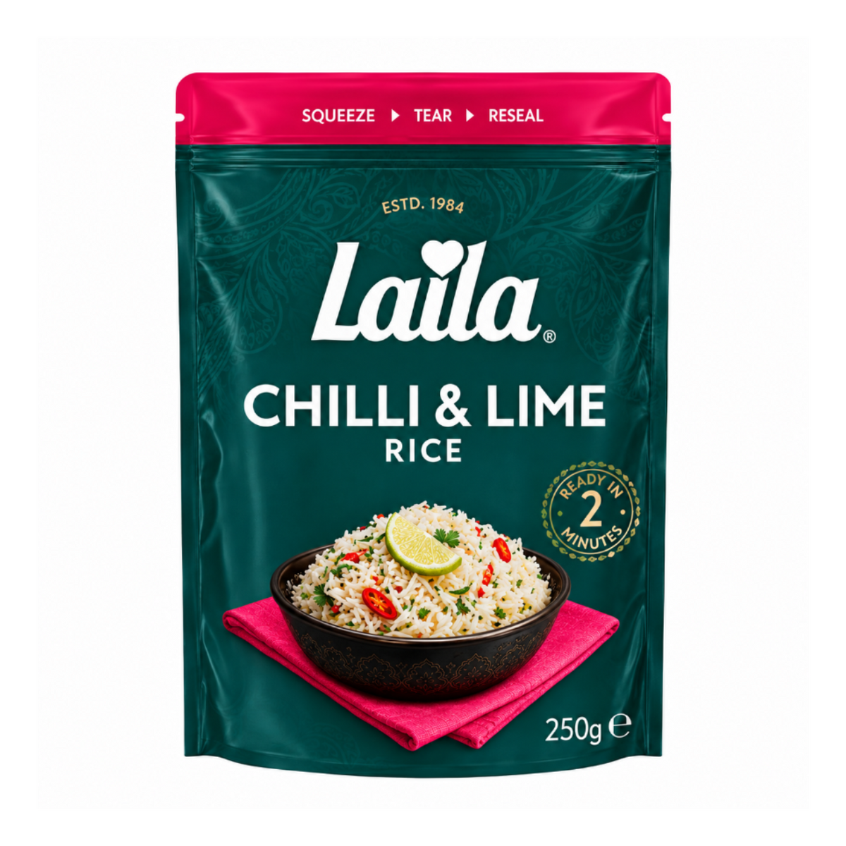 Laila Chilli & Lemon Microwave Rice 250g