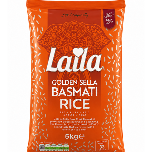 Laila Golden Sella Basmati Rice 5kg