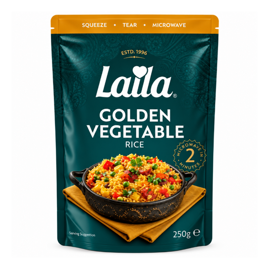Laila Golden Veg Microwave Rice 250g