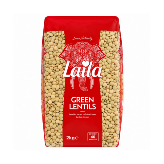 Laila Green Lentils 2kg