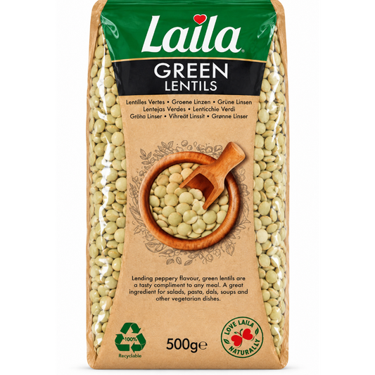 Laila Green Lentils 500g