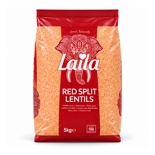 Laila Red Split Lentils 5kg
