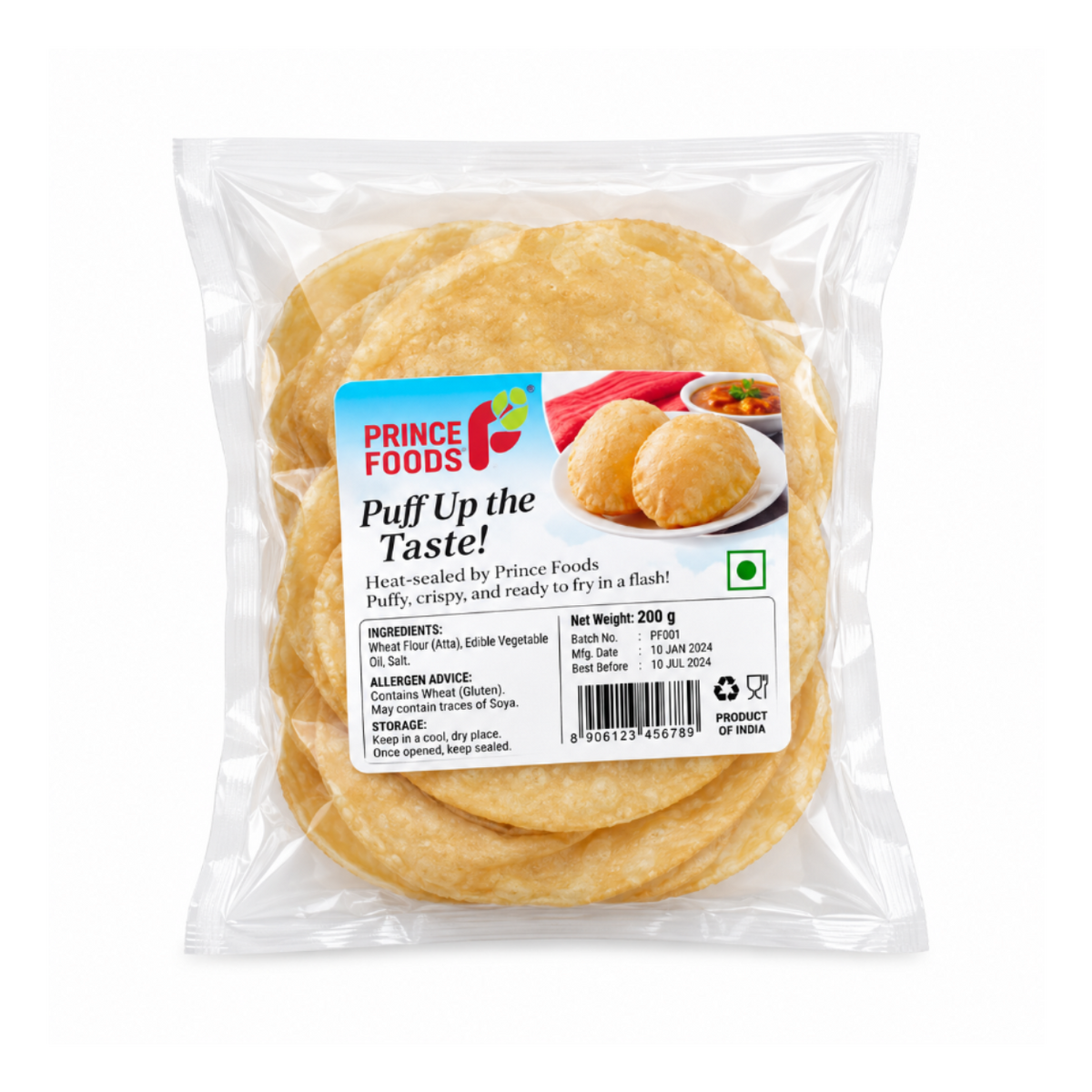 Family Pack Poori (Ready To Fry) 1kg