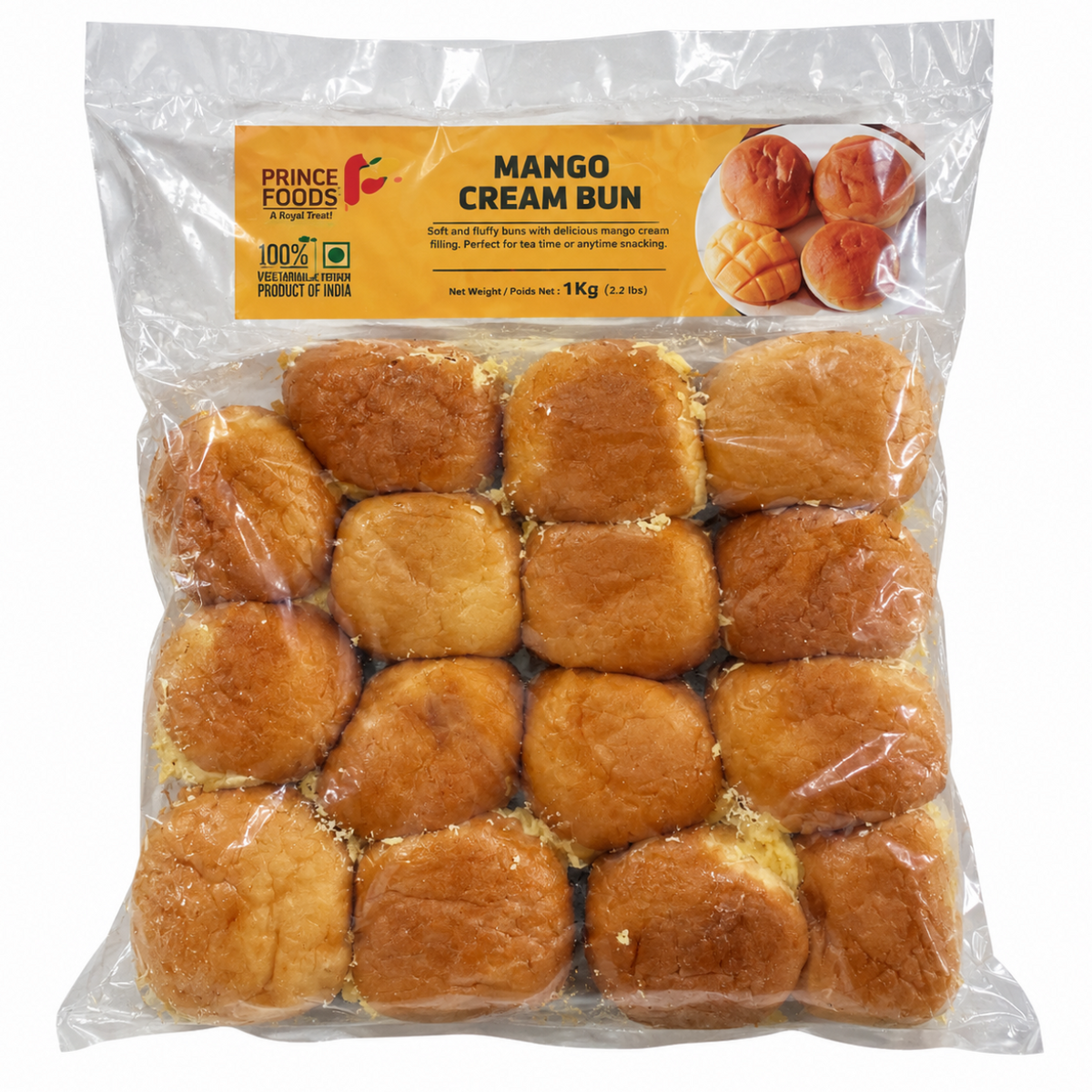 Prince foods Mango Cream Bun 1kg