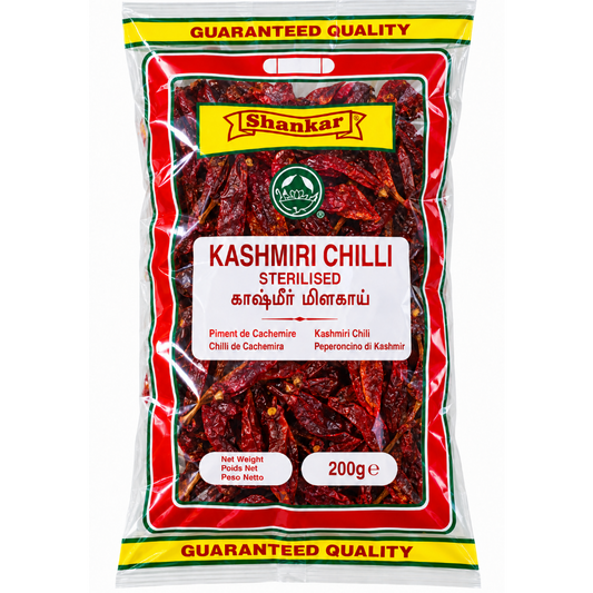 SHANKAR KASHMIRI CHILLI STEMLESS 200g