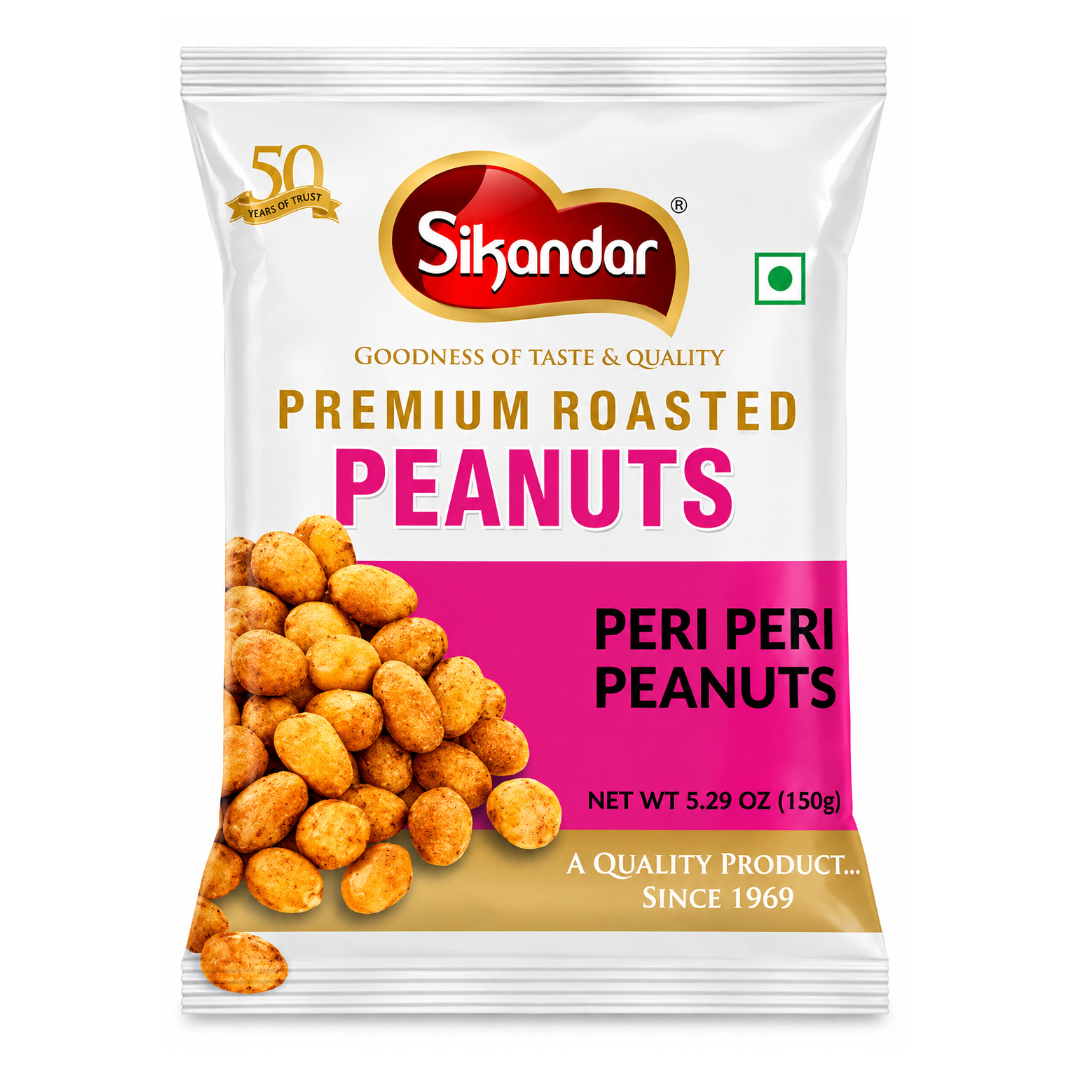 Sikander Roasted Peanuts Peri Peri 150g