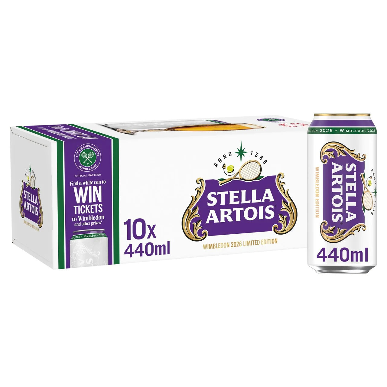 Stella Artois Premium Lager 10x 440ml Cans