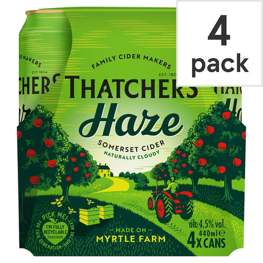 Thatchers Haze Somerset Cider 4 X 440ml