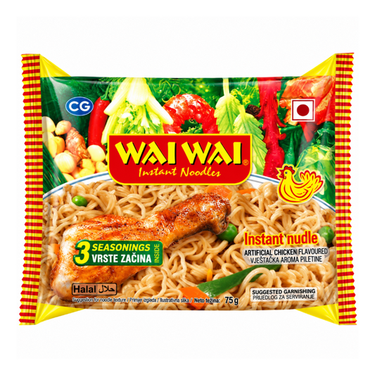 Wai Wai Chicken Noodles 75g